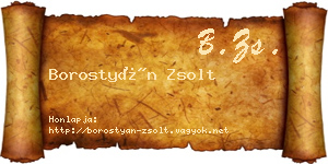 Borostyán Zsolt névjegykártya